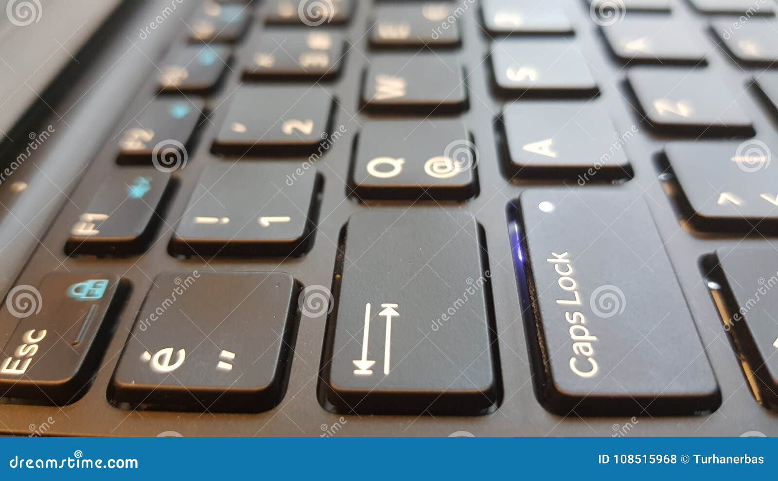 Tab and Caps Lock Key Button on Keyboard Stock Photo Image of closeup