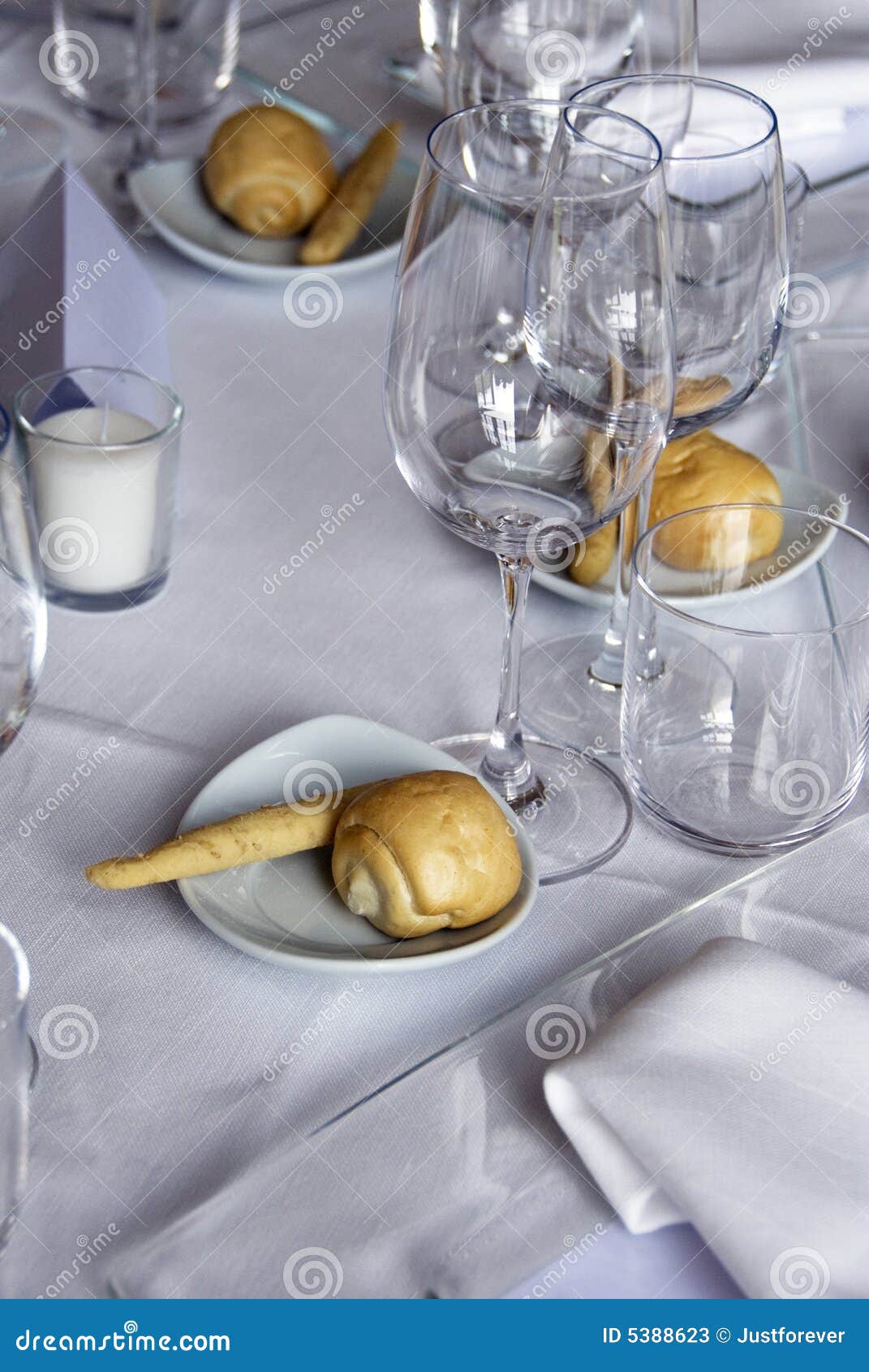 Tabelleneinstellung Stockbild Bild Von Feier Nahrung 5388623