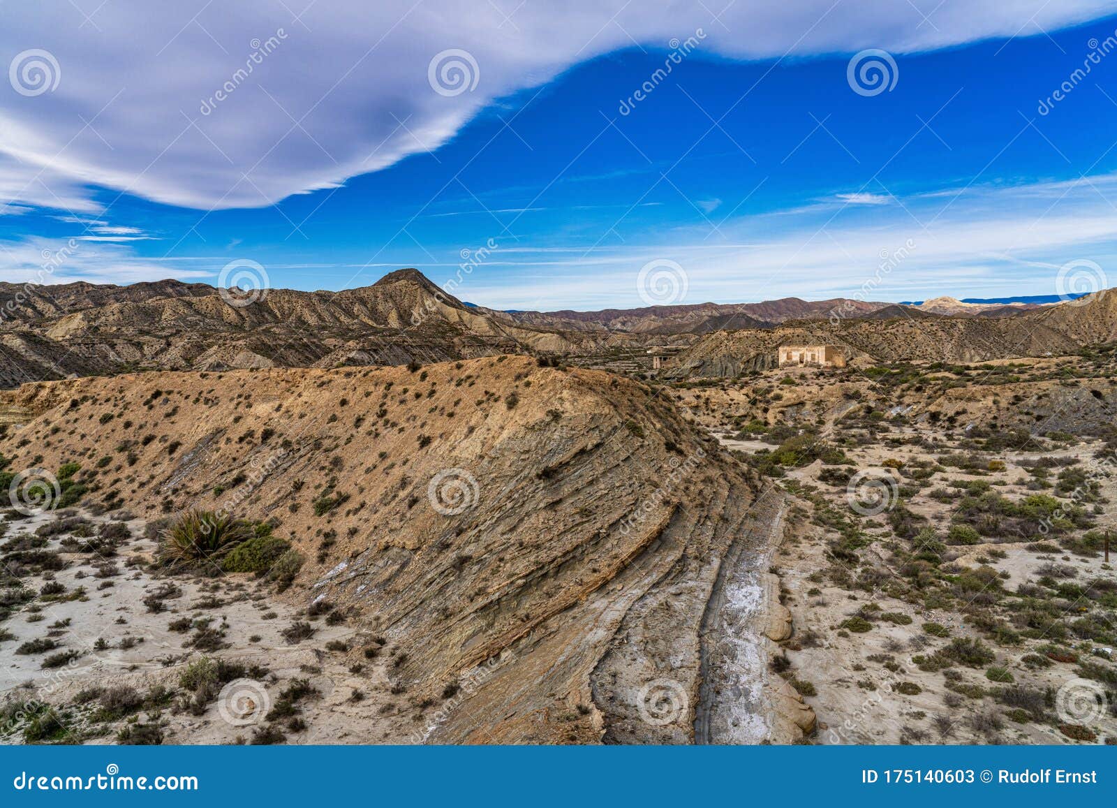 tabernas desert, desierto de tabernas near almeria, andalusia region, spain