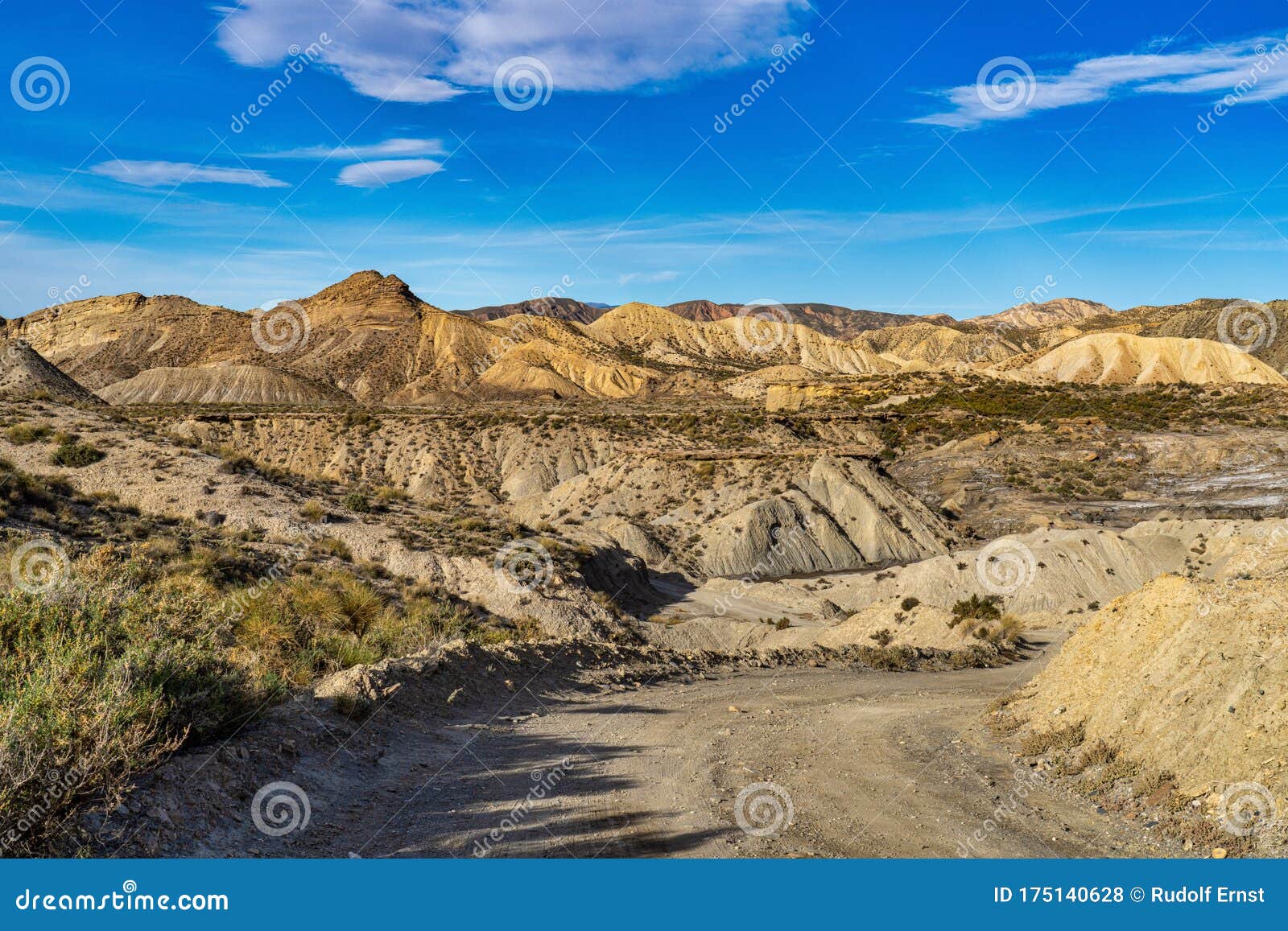 tabernas desert, desierto de tabernas near almeria, andalusia region, spain