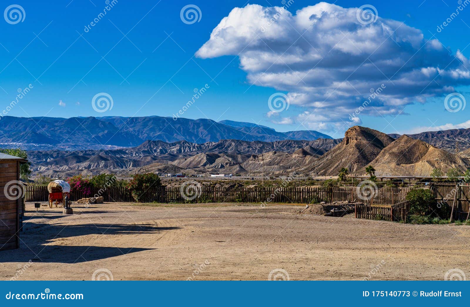 tabernas desert, desierto de tabernas near almeria, andalusia region, spain