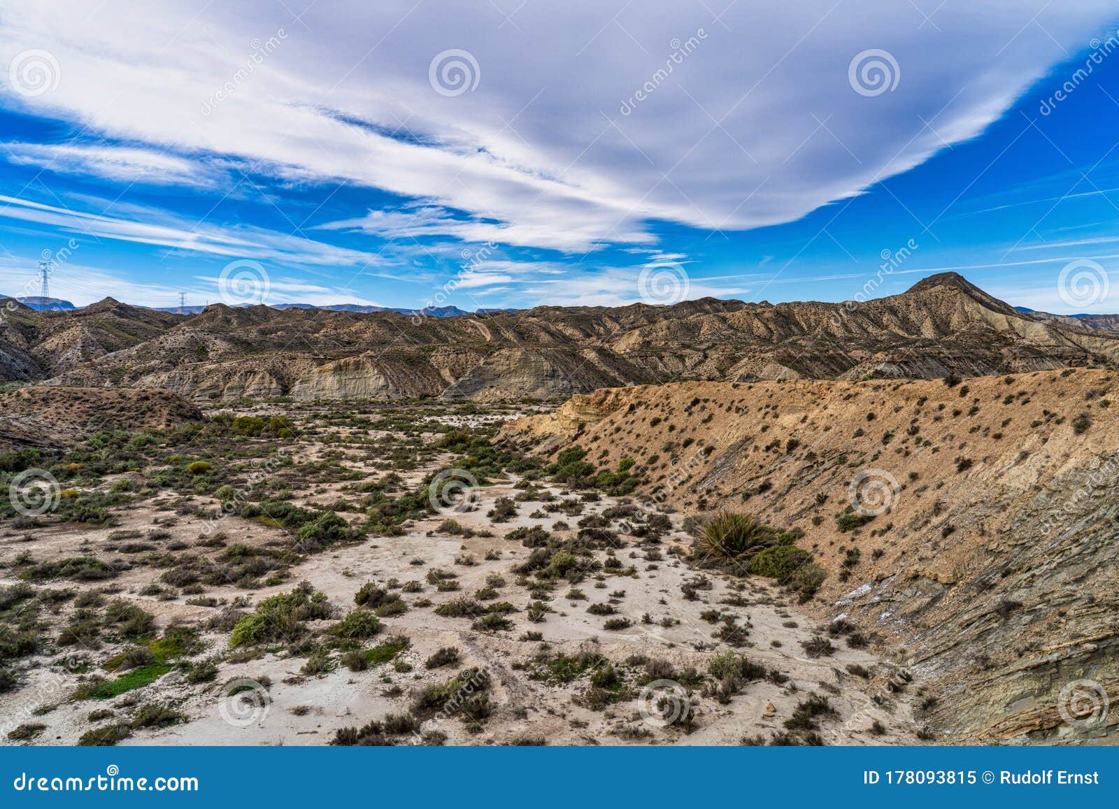 tabernas desert, desierto de tabernas near almeria, andalusia region, spain