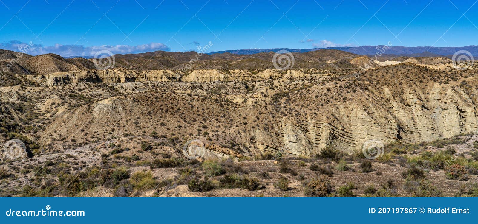 tabernas desert, desierto de tabernas near almeria, andalusia region, spain