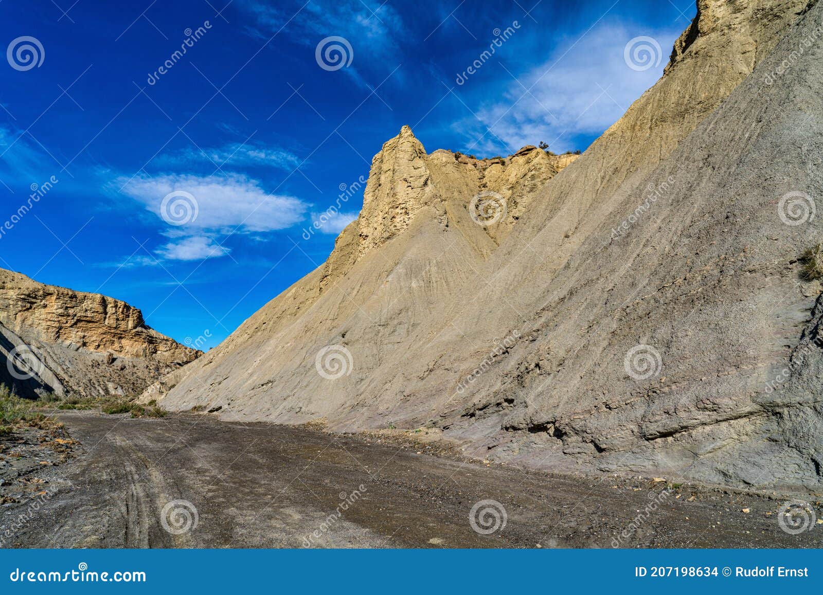 tabernas desert, desierto de tabernas near almeria, andalusia region, spain