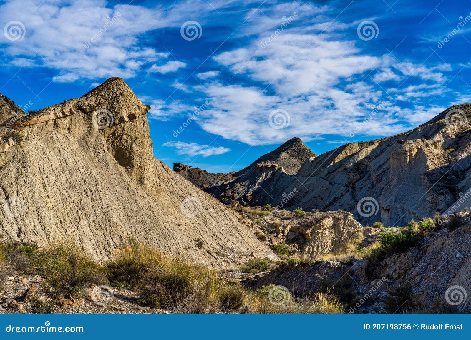 tabernas desert, desierto de tabernas near almeria, andalusia region, spain