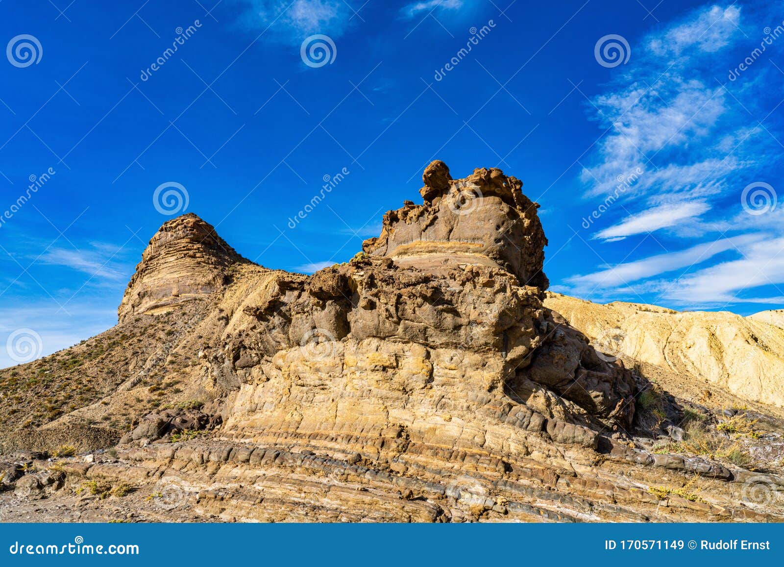 tabernas desert, desierto de tabernas near almeria, andalusia region, spain