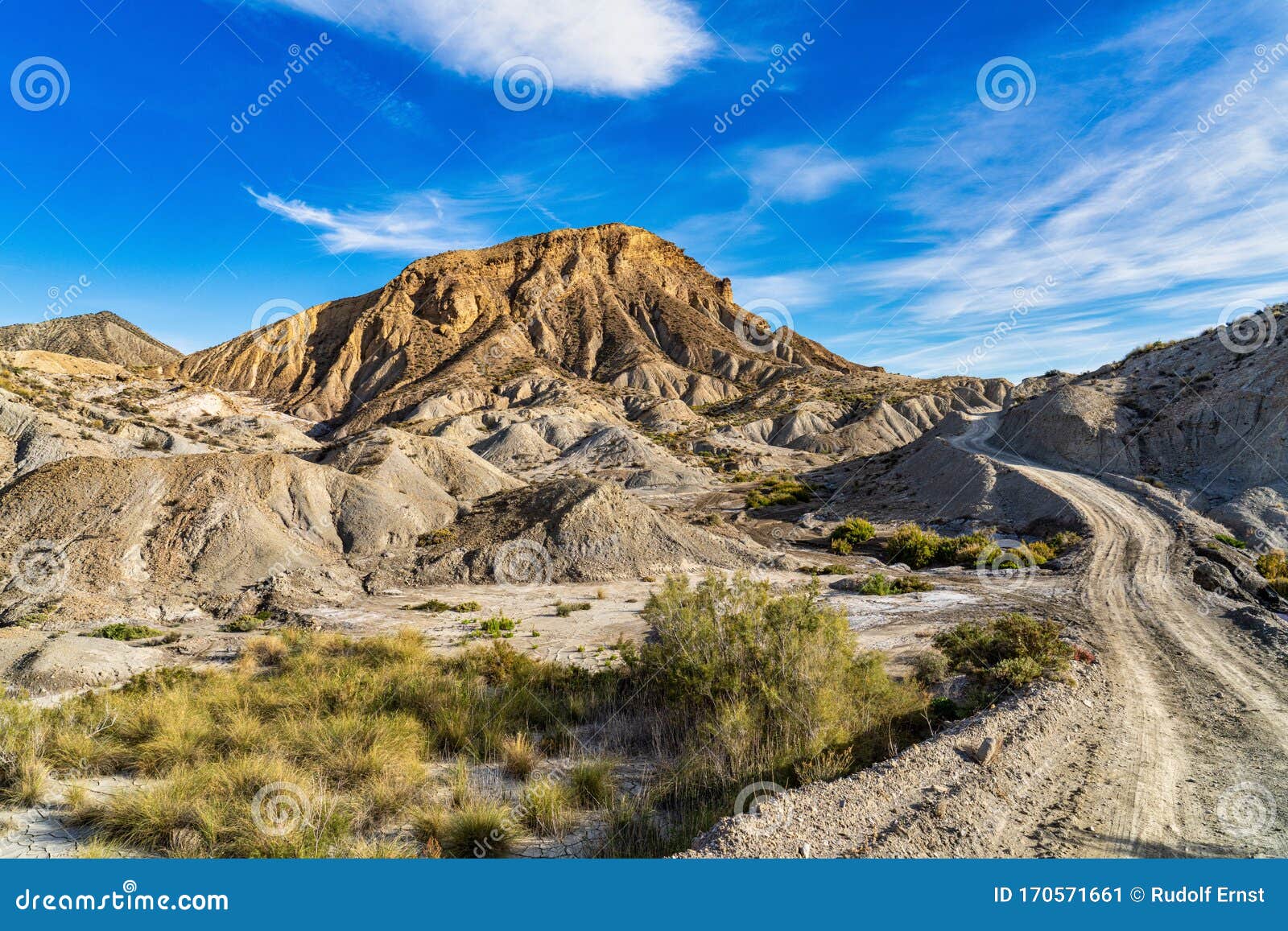 tabernas desert, desierto de tabernas near almeria, andalusia region, spain