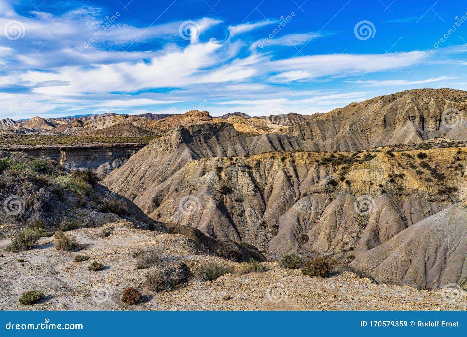 tabernas desert, desierto de tabernas near almeria, andalusia region, spain