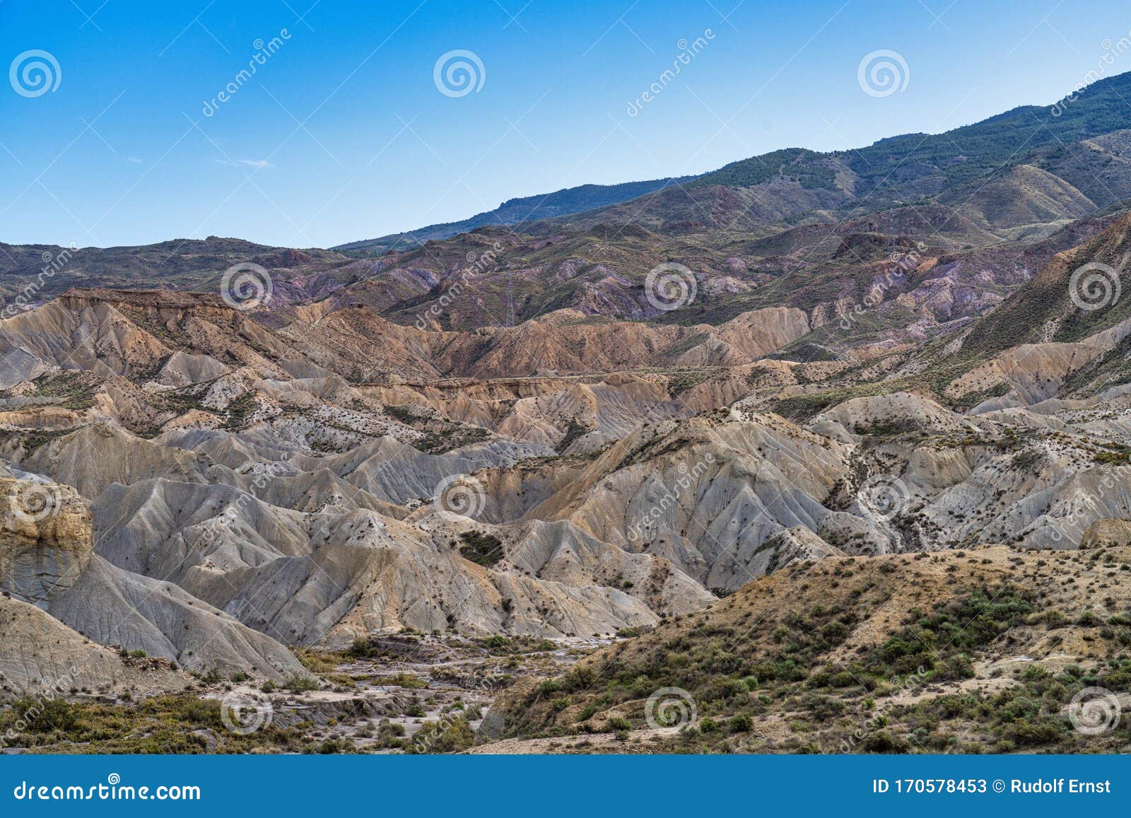 tabernas desert, desierto de tabernas near almeria, andalusia region, spain