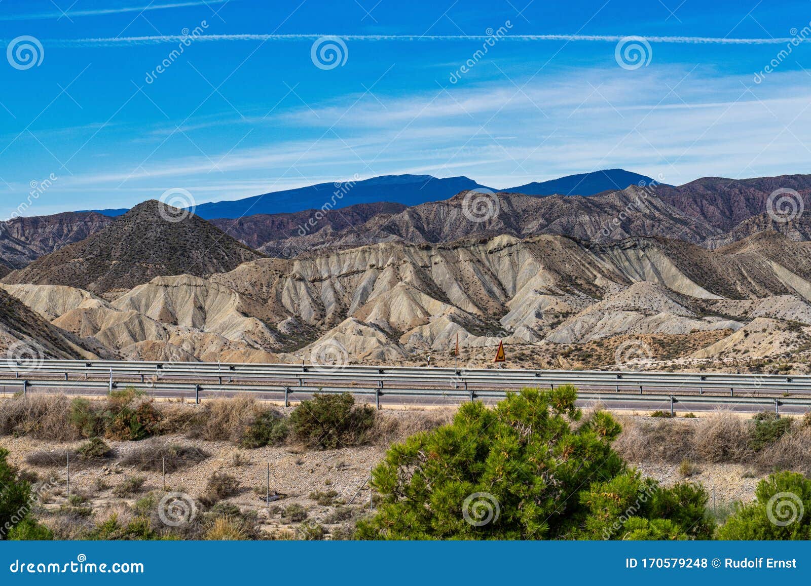 tabernas desert, desierto de tabernas near almeria, andalusia region, spain