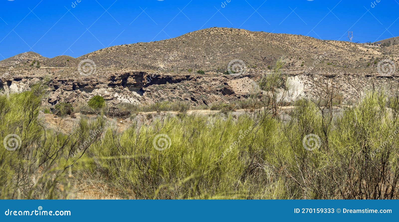 Tabernas Desert Nature Reserve Almería Spain Stock Image Image of ecosystem beauty