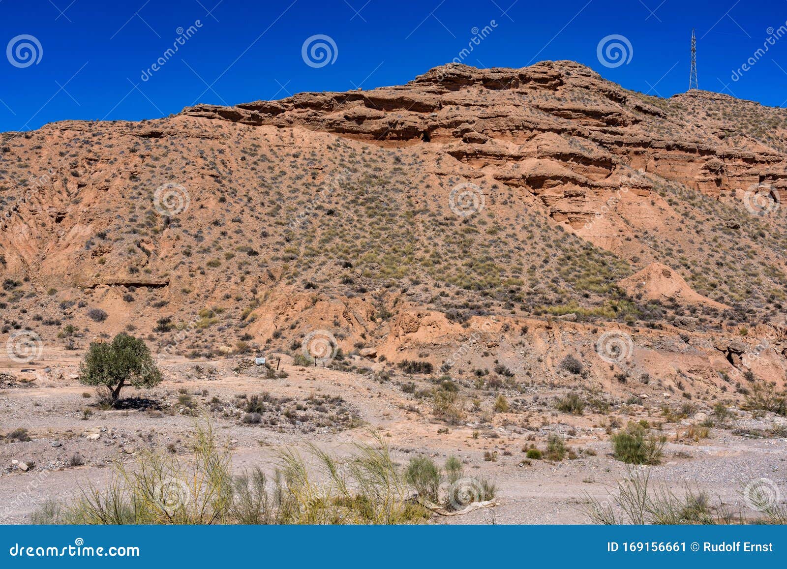 tabernas desert, in spanish desierto de tabernas, andalusia, spain