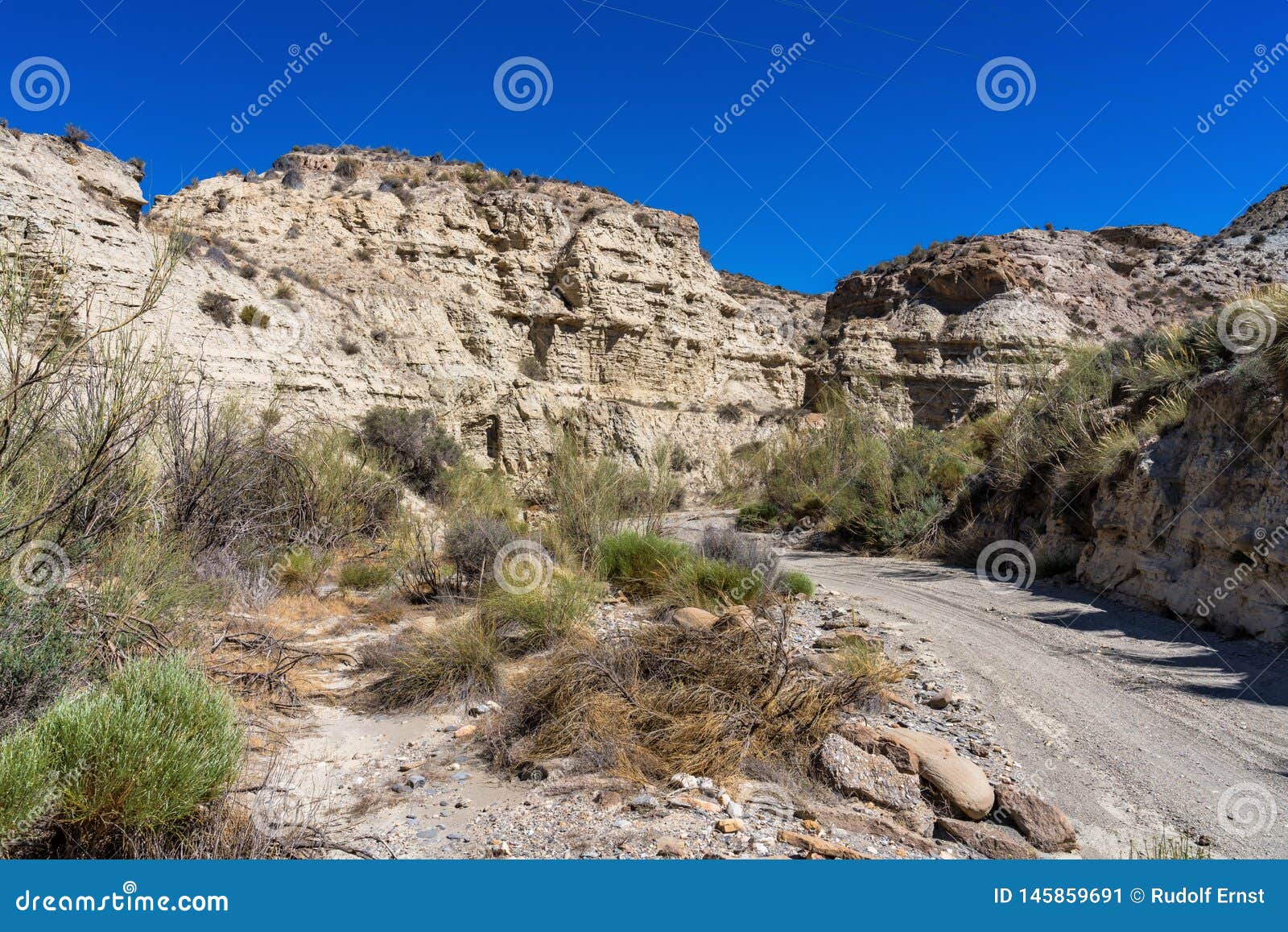 tabernas desert, in spanish desierto de tabernas, andalusia, spain