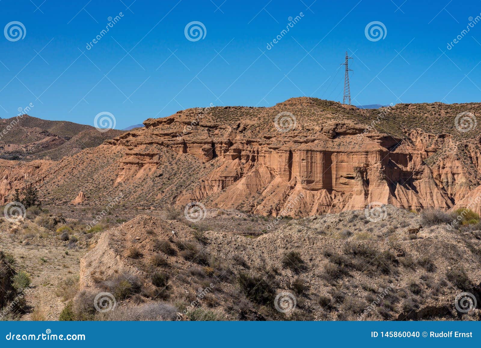 tabernas desert, in spanish desierto de tabernas, andalusia, spain