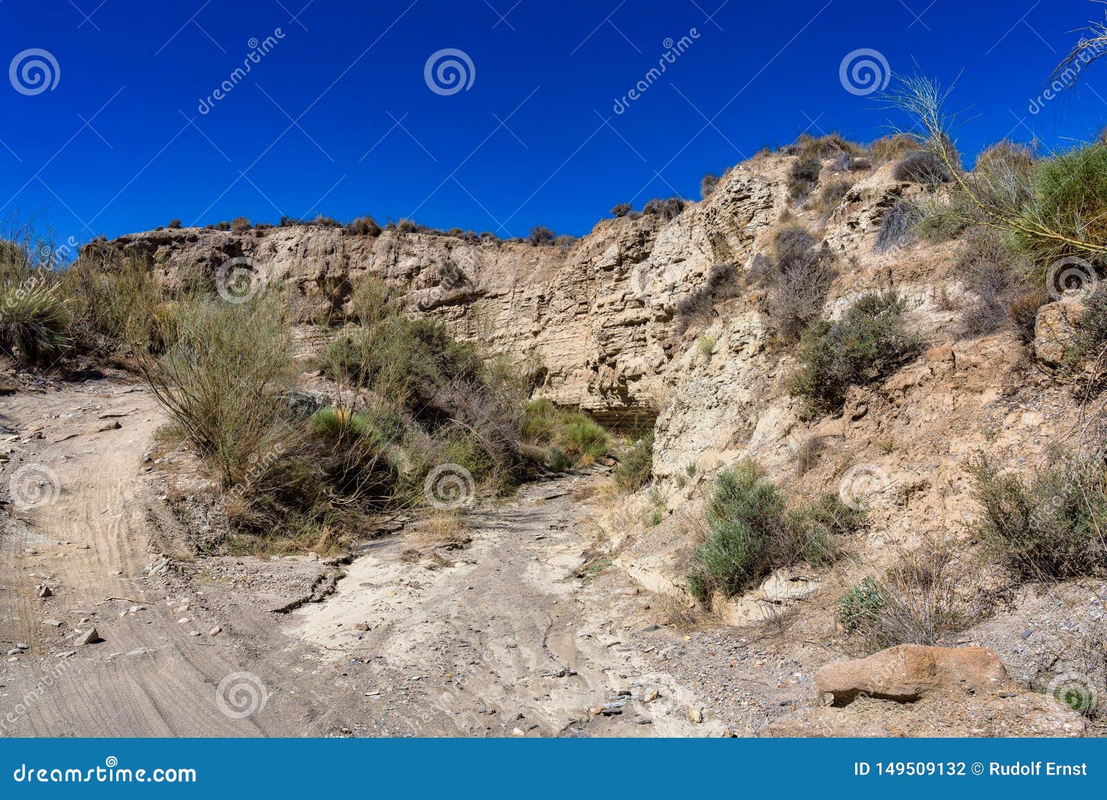 tabernas desert, in spanish desierto de tabernas, andalusia, spain