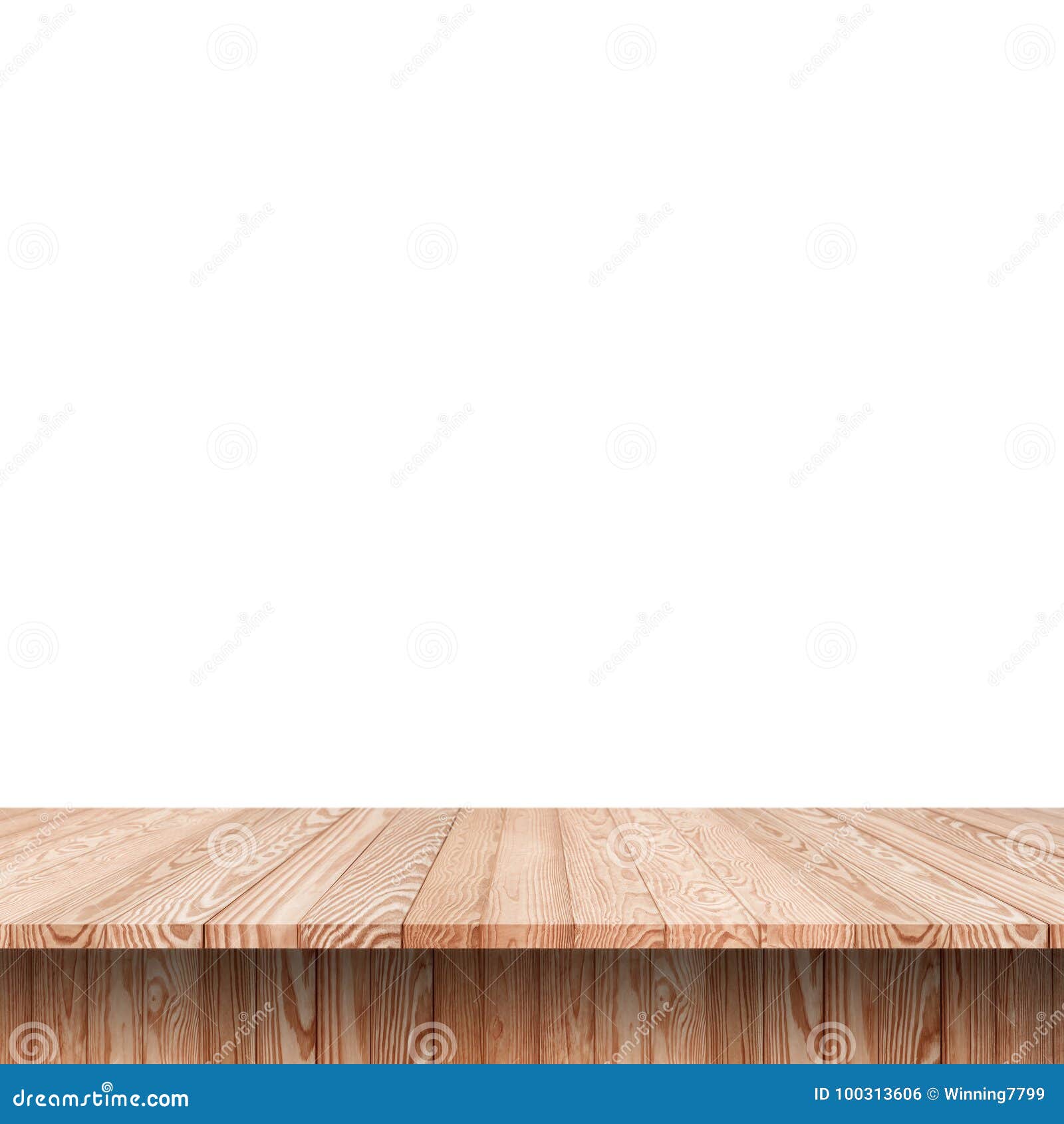 Tabla De Madera Del Estante Aislada En Blanco Foto de archivo Imagen