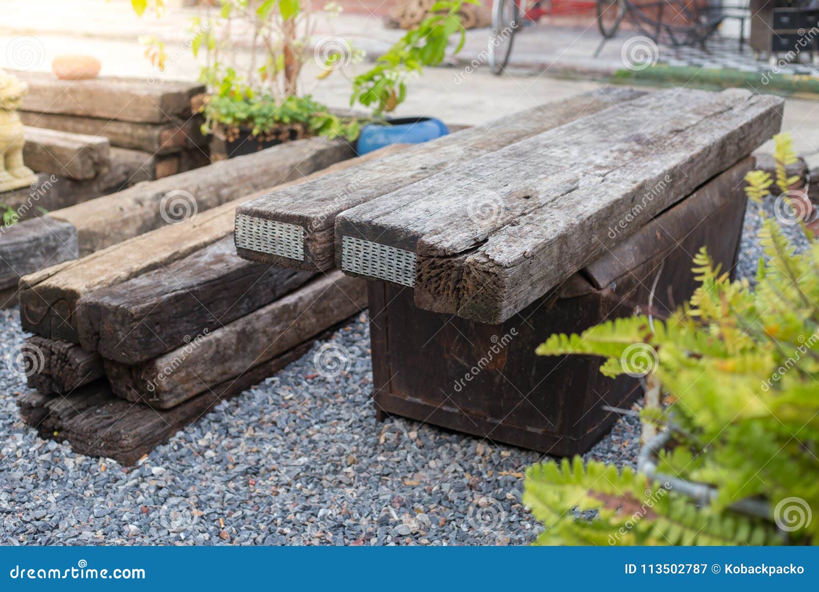 Table And Bench Stock Image Image Of Railway Seat 113502787