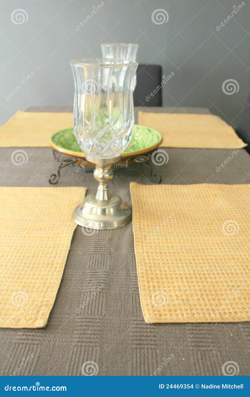Table with Candle Holders,placemats Stock Photo Image of holders