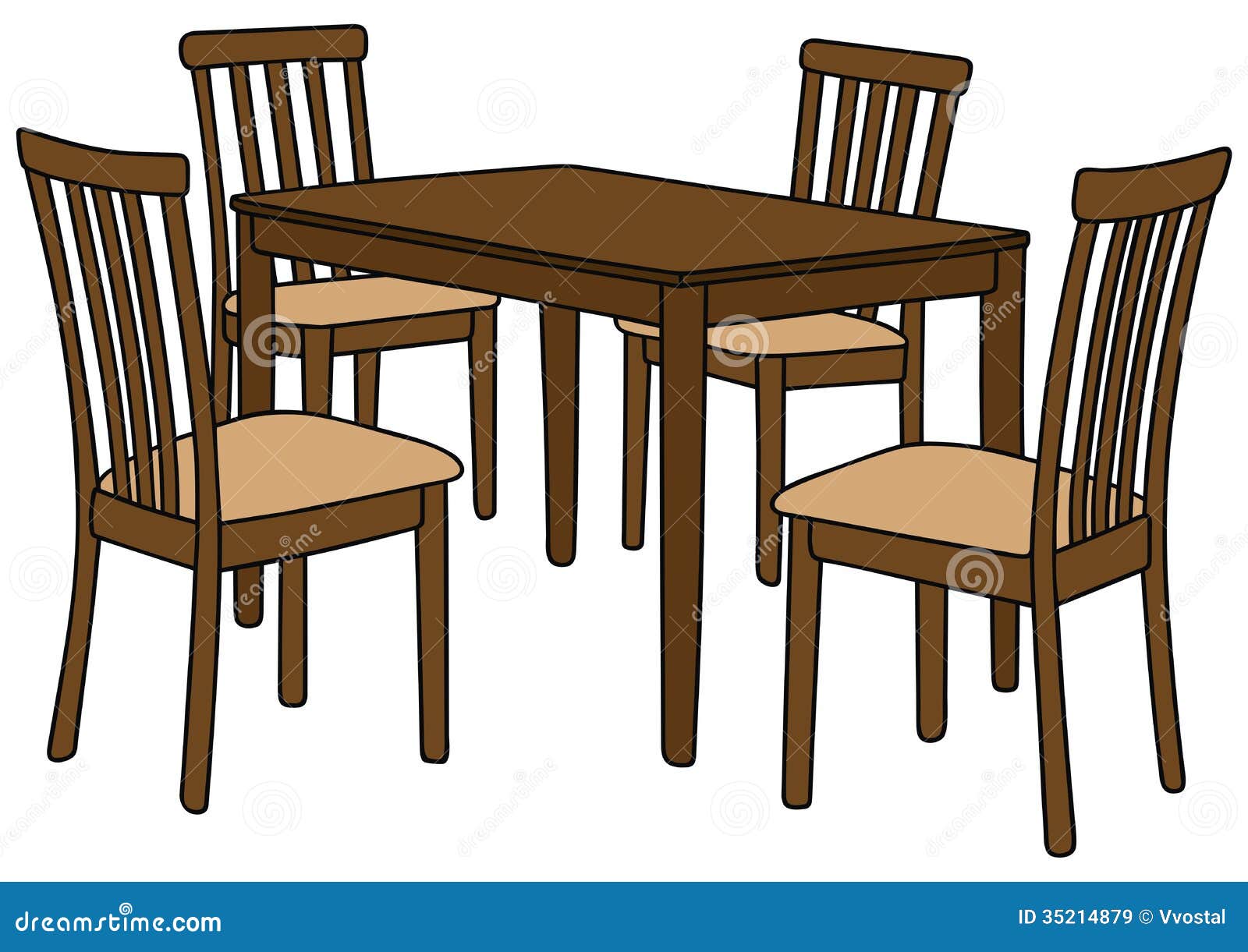 Table And Chairs Royalty Free Stock Images - Image: 35214879