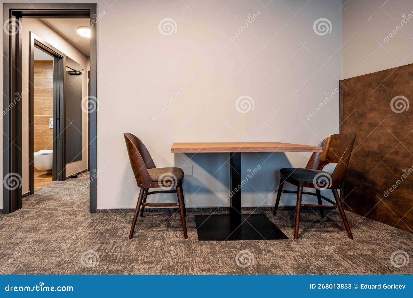 Table and Chairs in the Hotel Room Stock Image Image of indoors, home