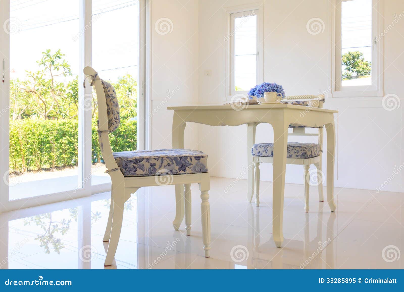 Table and Chairs in Living Room Stock Image Image of dining, house