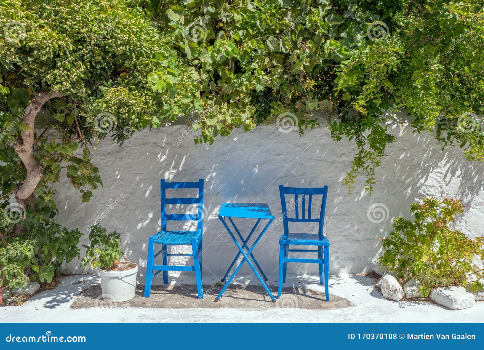 Table and Chairs in Samos, Greece Stock Photo Image of design, furniture 170370108