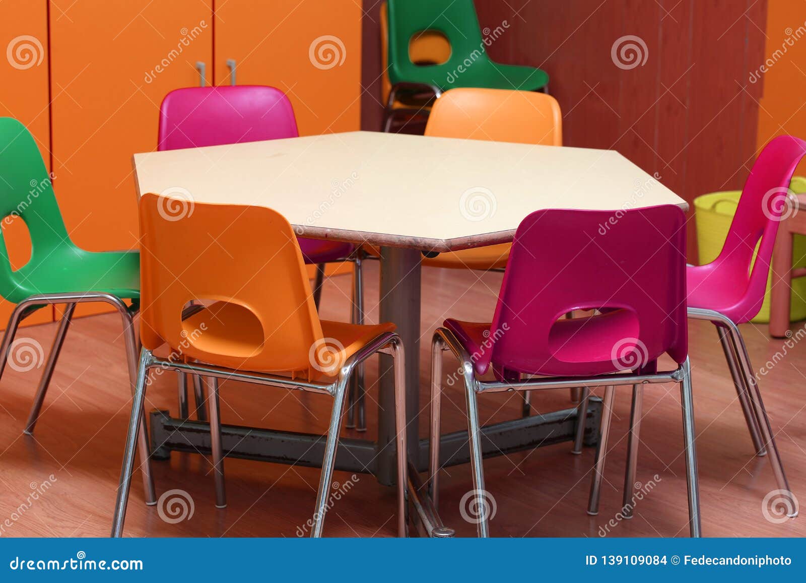 table and chairs for kindergarten