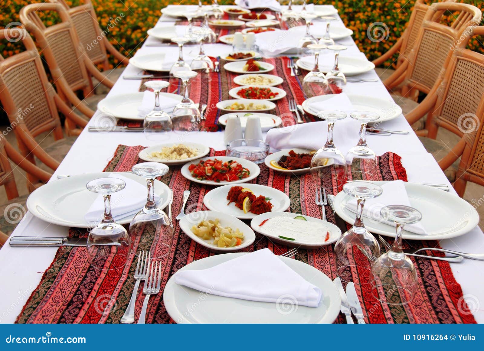 Table for dinner stock photo. Image of drink, food, group 10916264