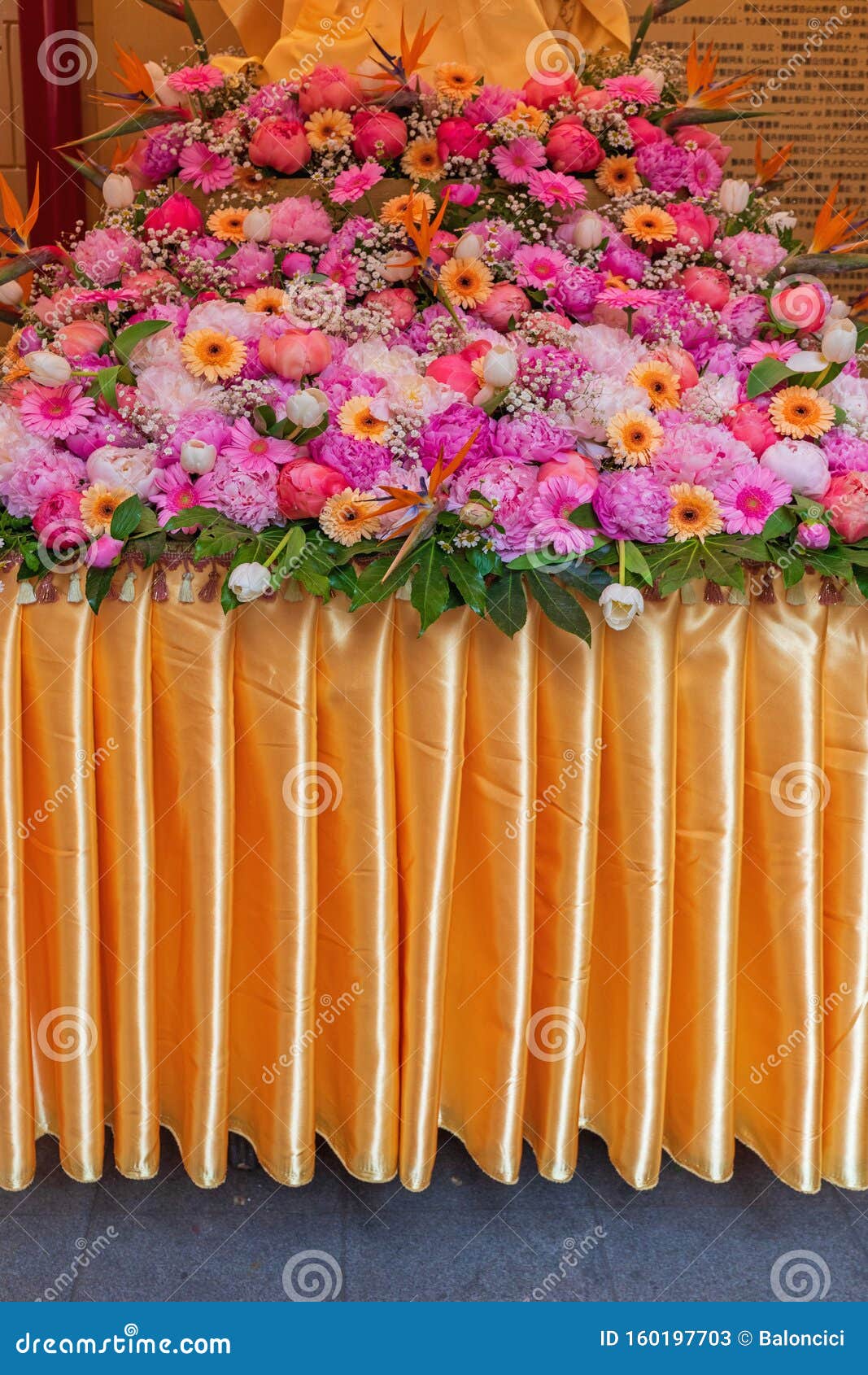 Table of Flowers stock image. Image of colour, silk 160197703