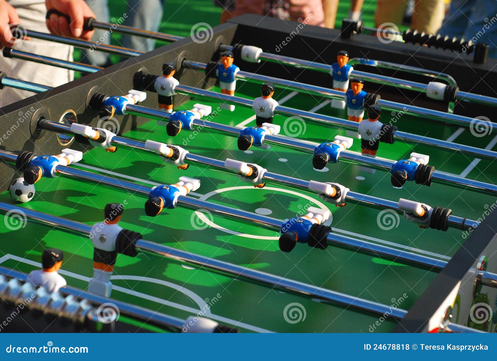 Table football game stock photo. Image of detail, outside 24678818