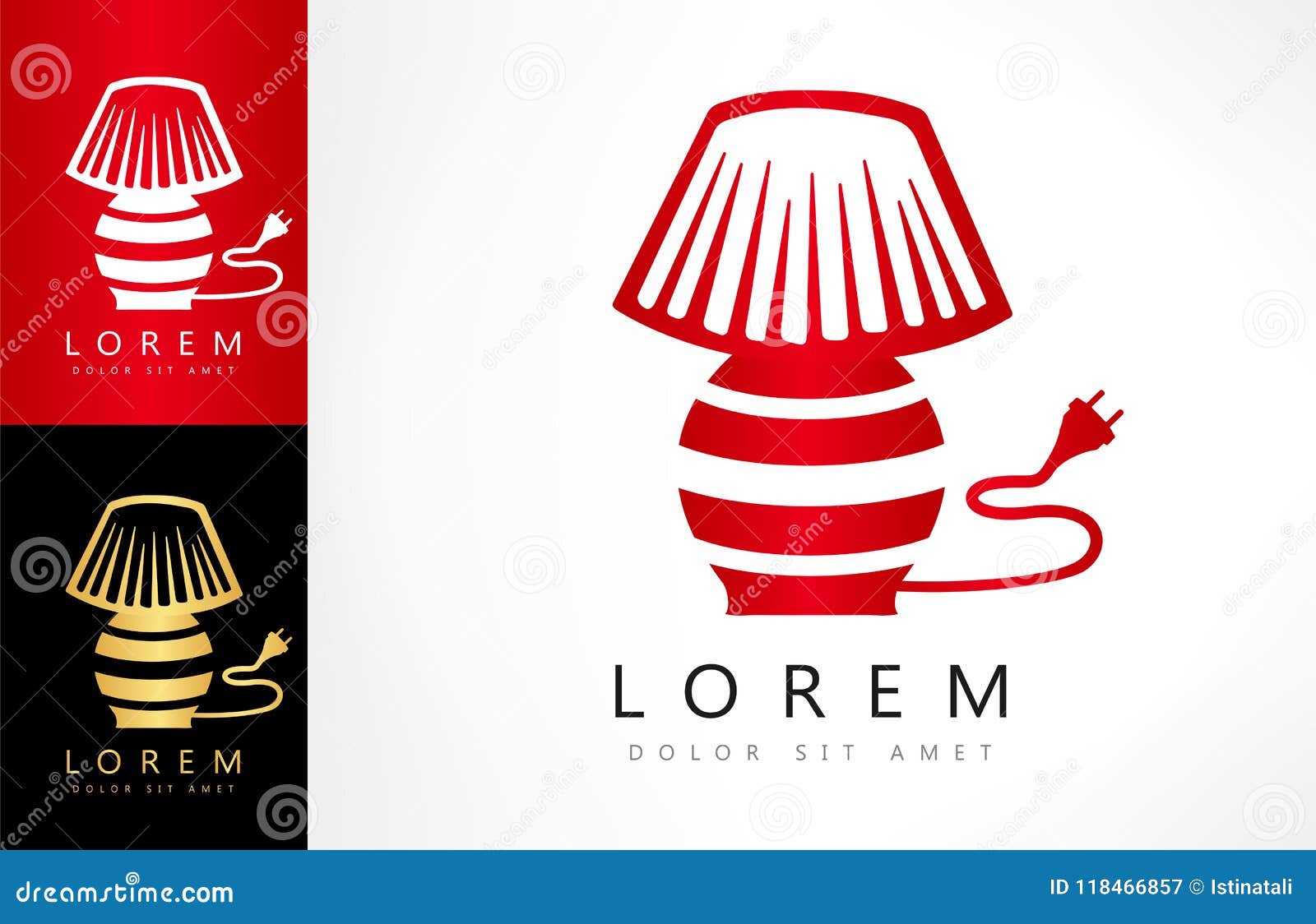 Table lamp logo stock vector. Illustration of vector 118466857