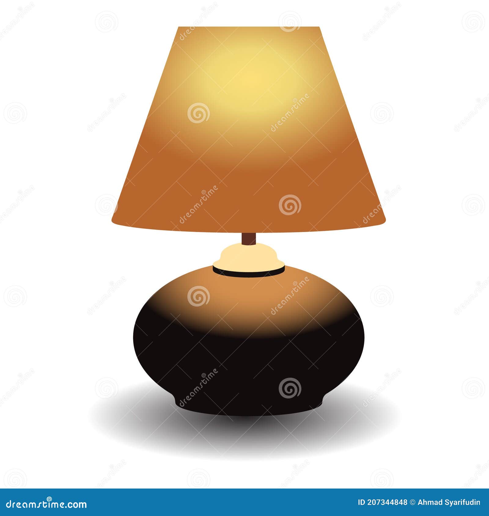 Table Lamp Vestor Illustrator for Decoration Room Interior Stock Vector -  Illustration of lampshade, design: 207344848