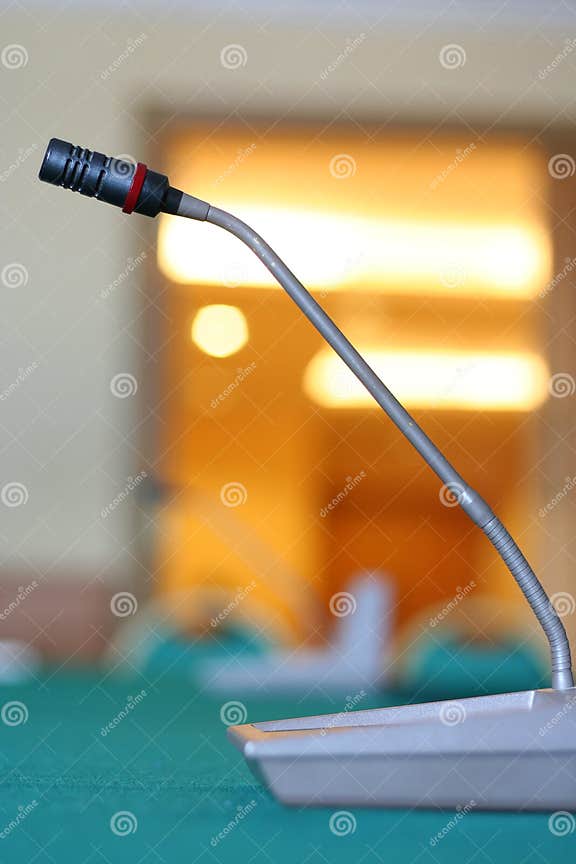 Table microphone stock photo. Image of press, system, speaker 3815688