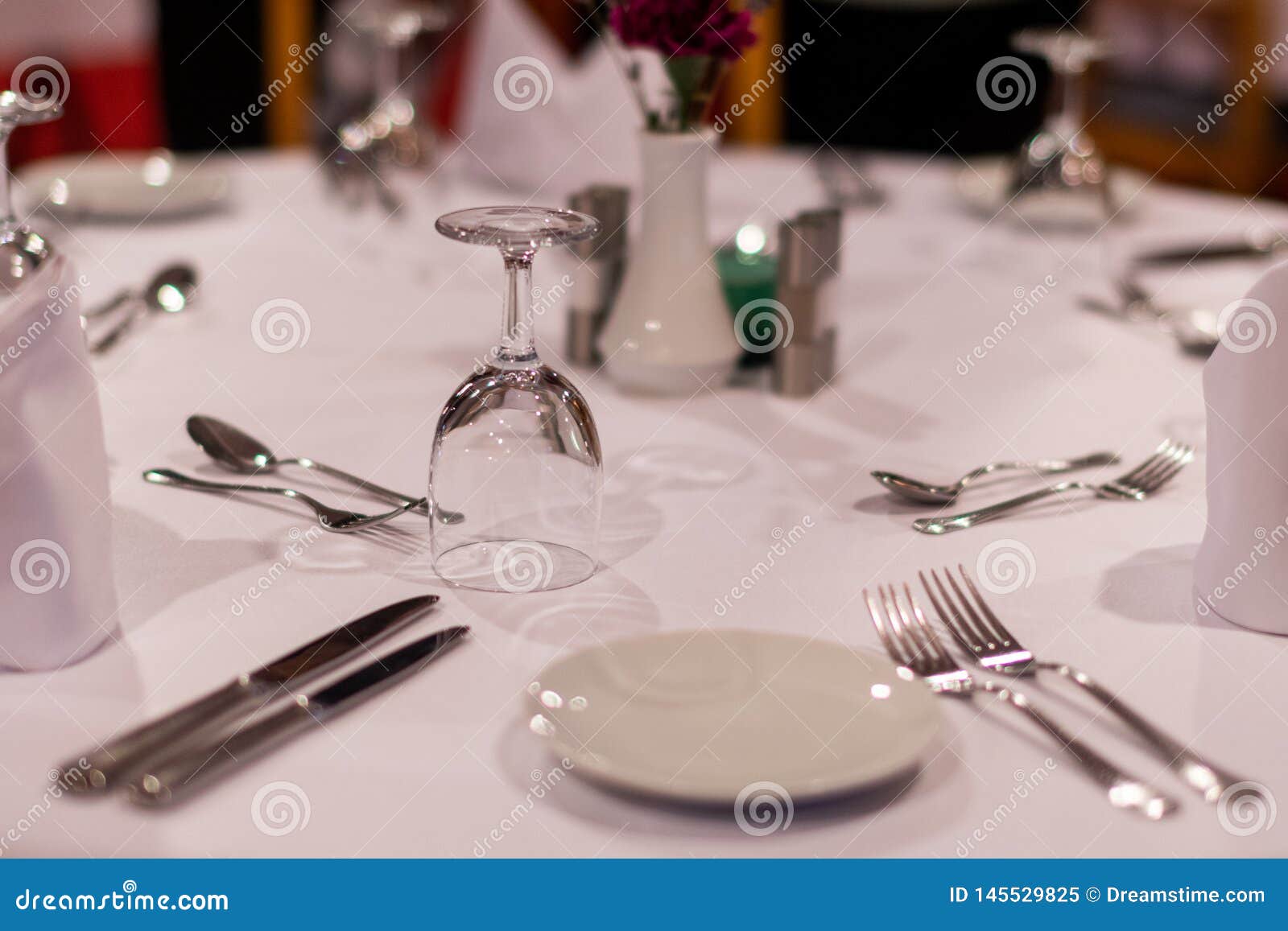Table Order in a Restaurant Stock Image Image of fork, decoration