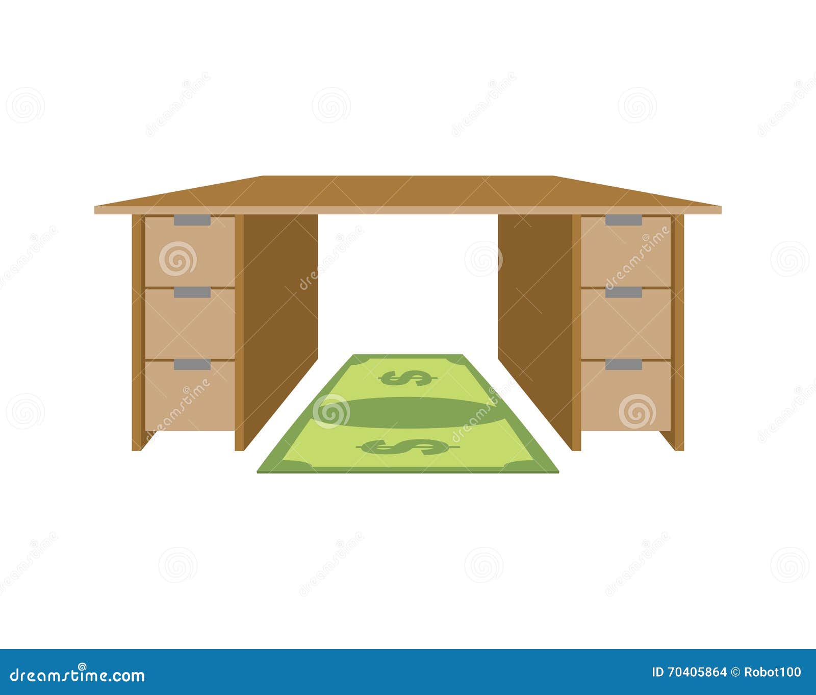 Table And Rug Dollar Mat Under Feet Of Money Bill Large Working
