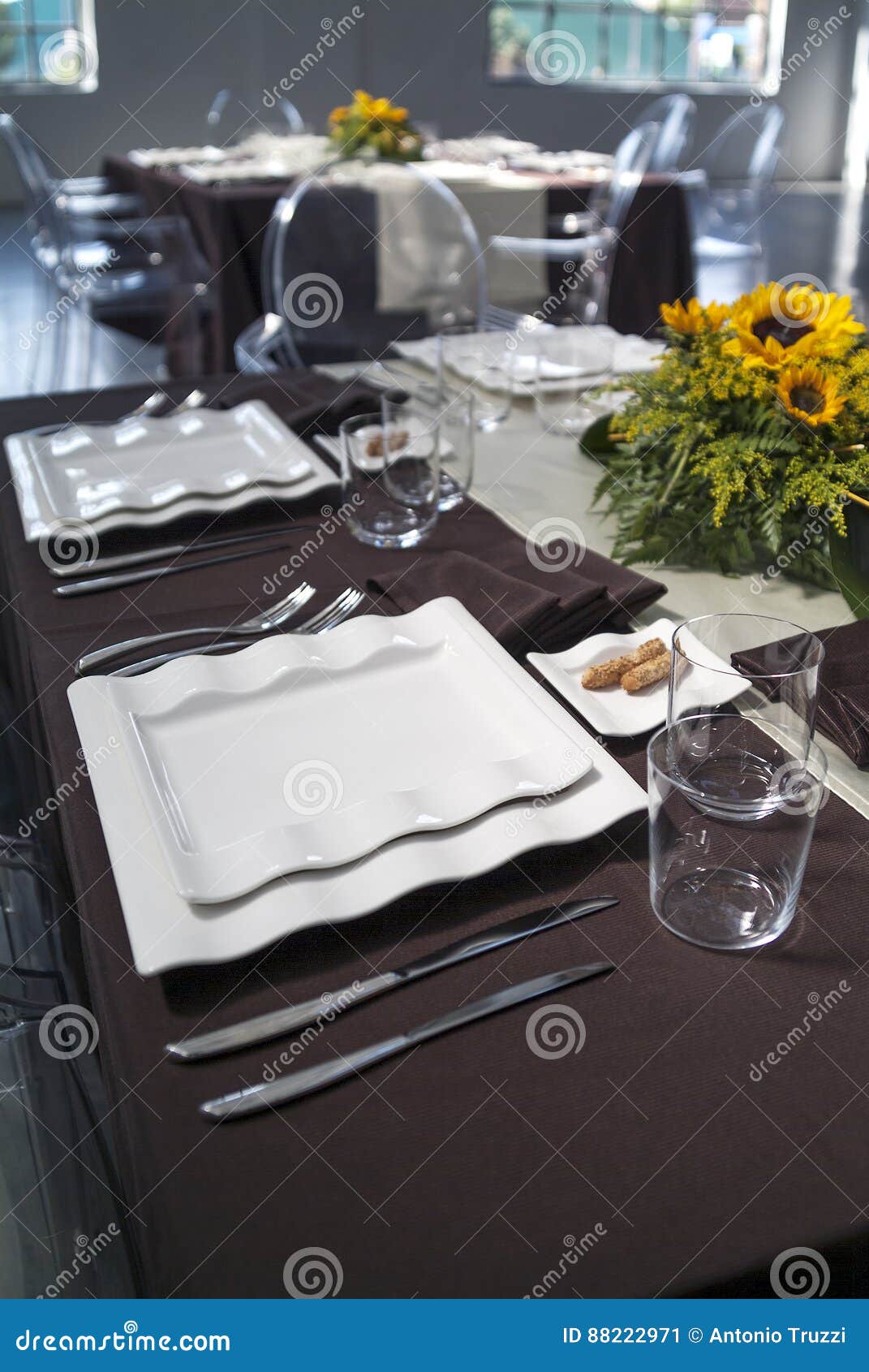 Table set for feast stock image. Image of luxury, chair - 88222971