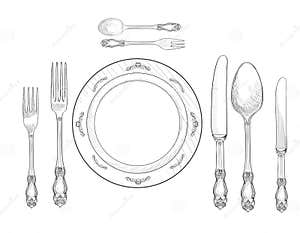 Table Setting Fork And Knife Only Atelier yuwa ciao jp