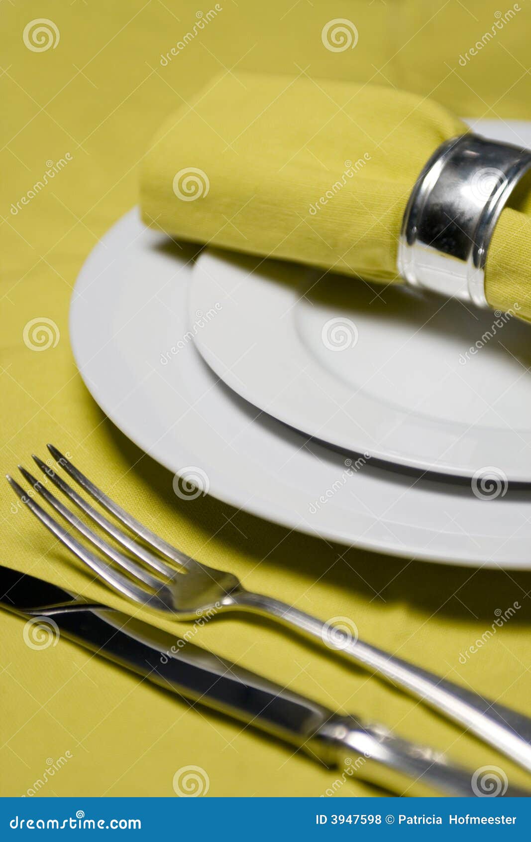 Table setting in yellow stock photo. Image of lunch, drink - 3947598