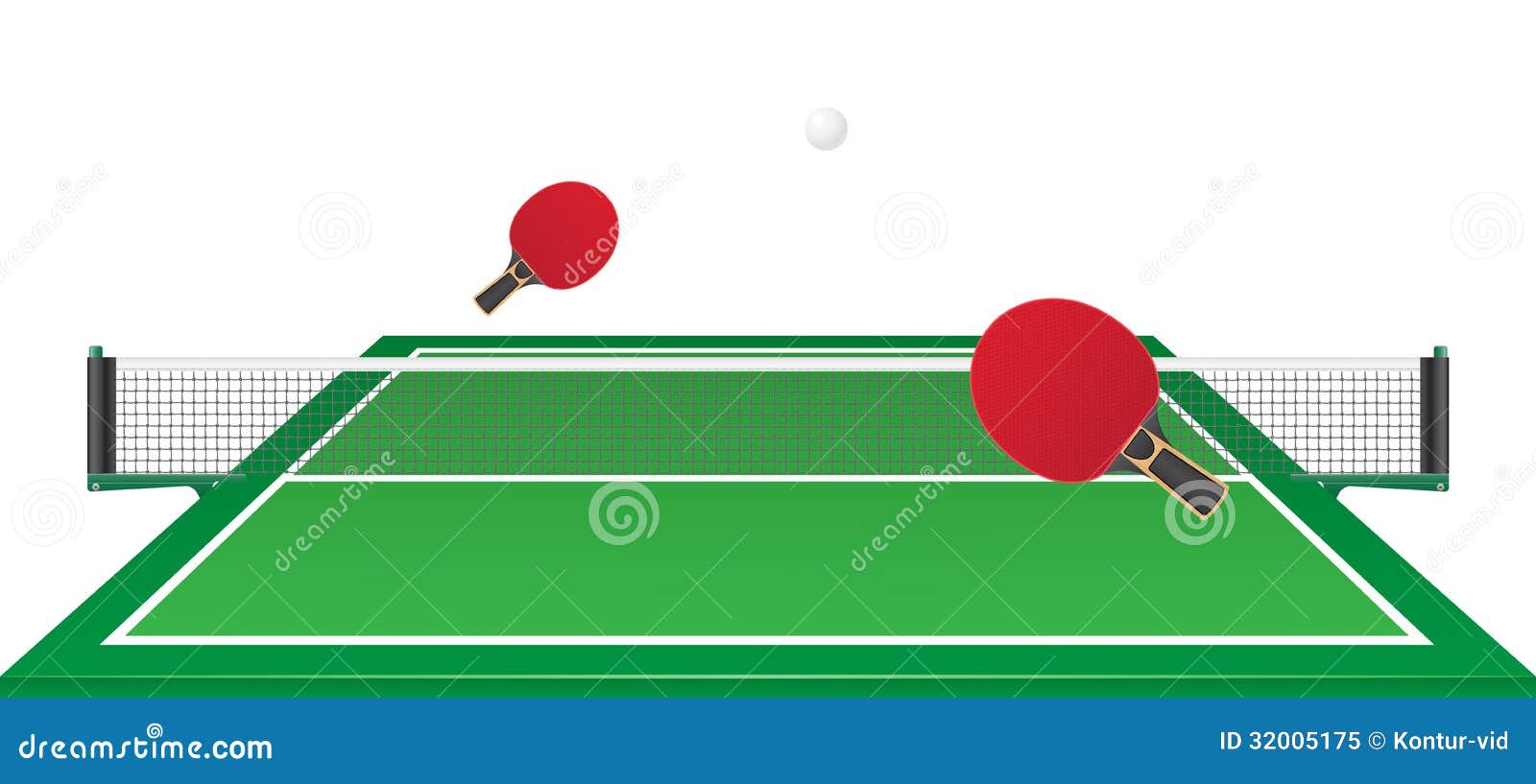 Table Tennis Ping Pong Vector Illustration Stock Vector 