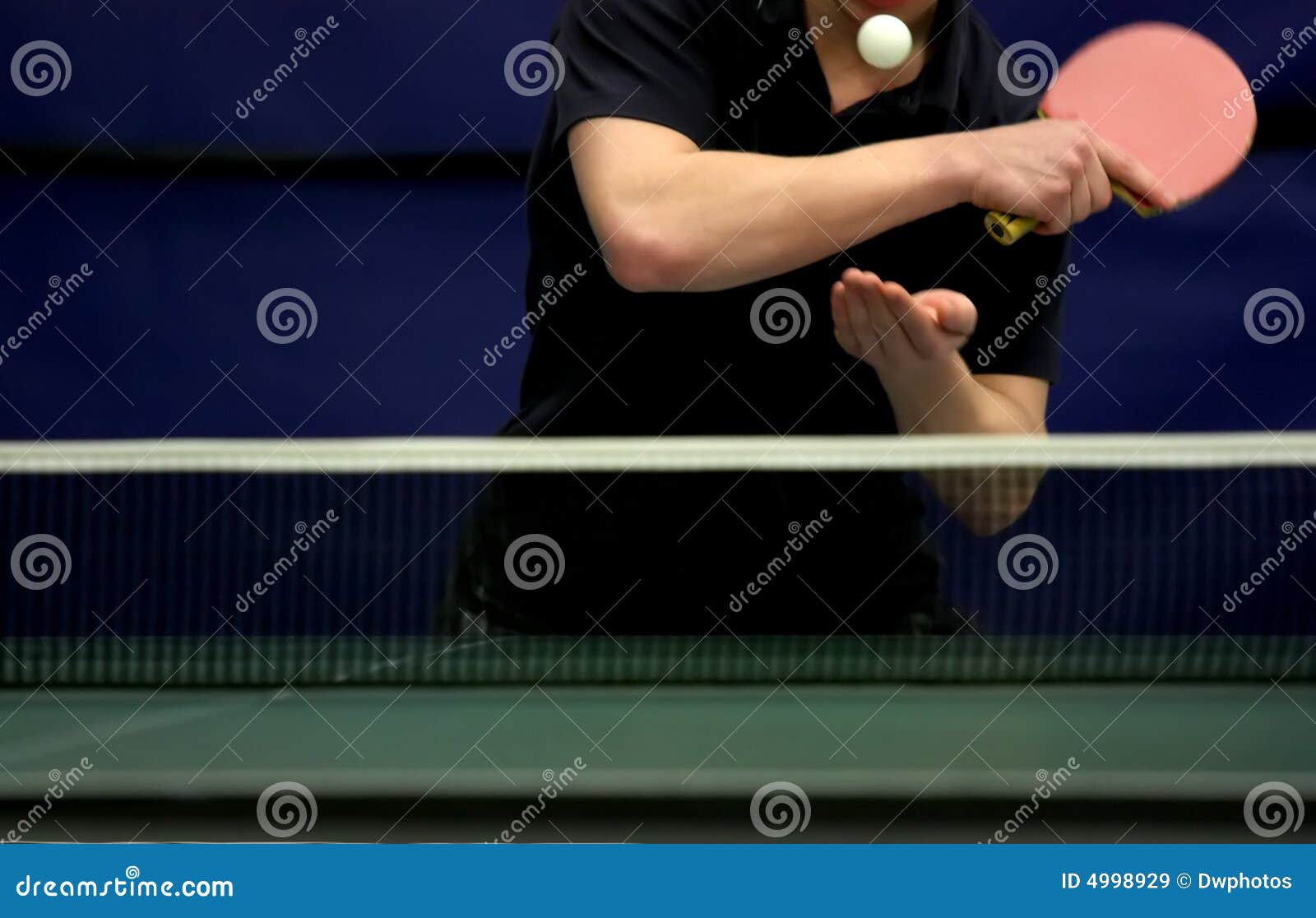 Table Tennis Player Serving Stock Image Image of match, game 4998929