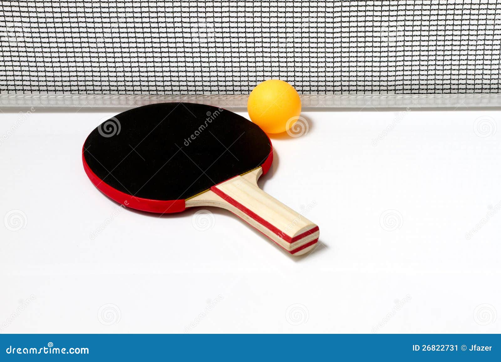 Table Tennis Racket and Ball Stock Image Image of table, outdoor