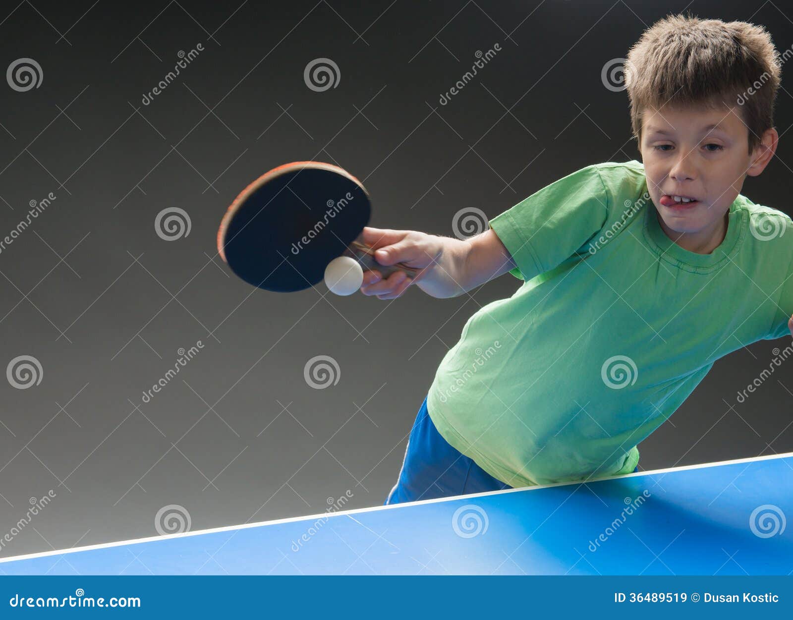 Table tennis stock image. Image of racket, school, action 36489519