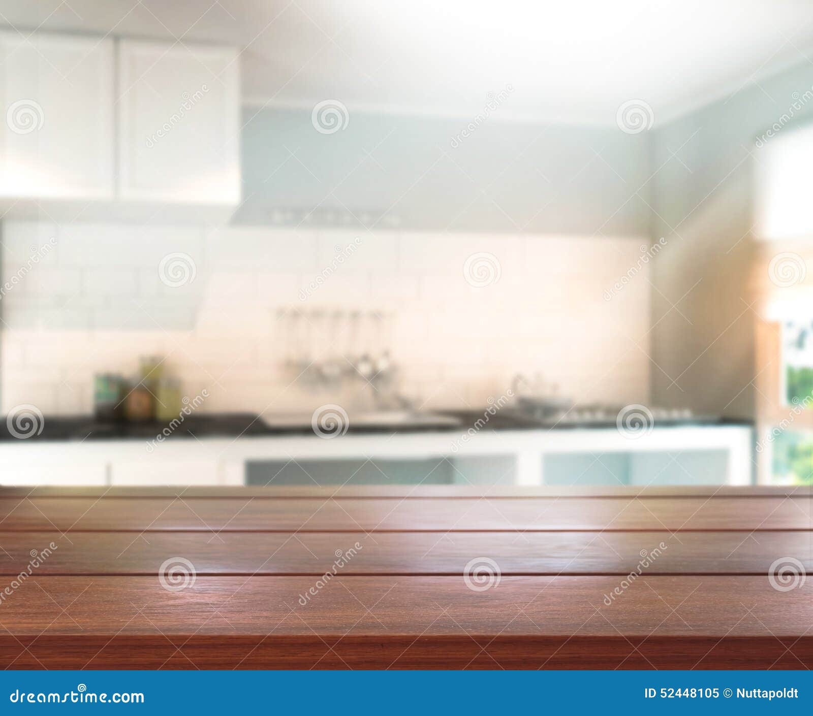 Table Top and Blur Interior Background Stock Image - Image of design ...