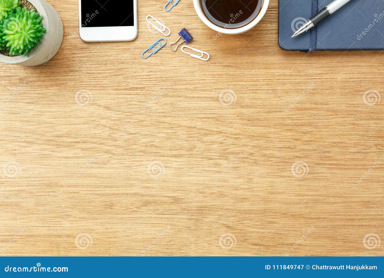 Table Top View Aerial Image Stationary on Office Desk Background Stock  Image - Image of design, concept: 111849747