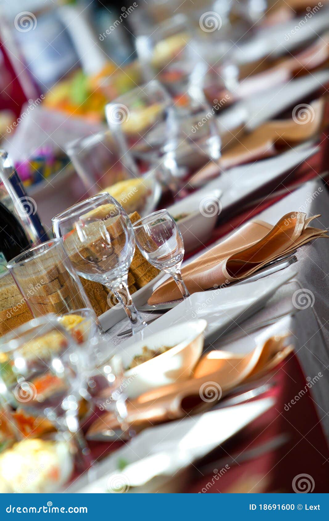 Table Wine Glasses for Wine Stock Photo Image of pumpkin, home 18691600