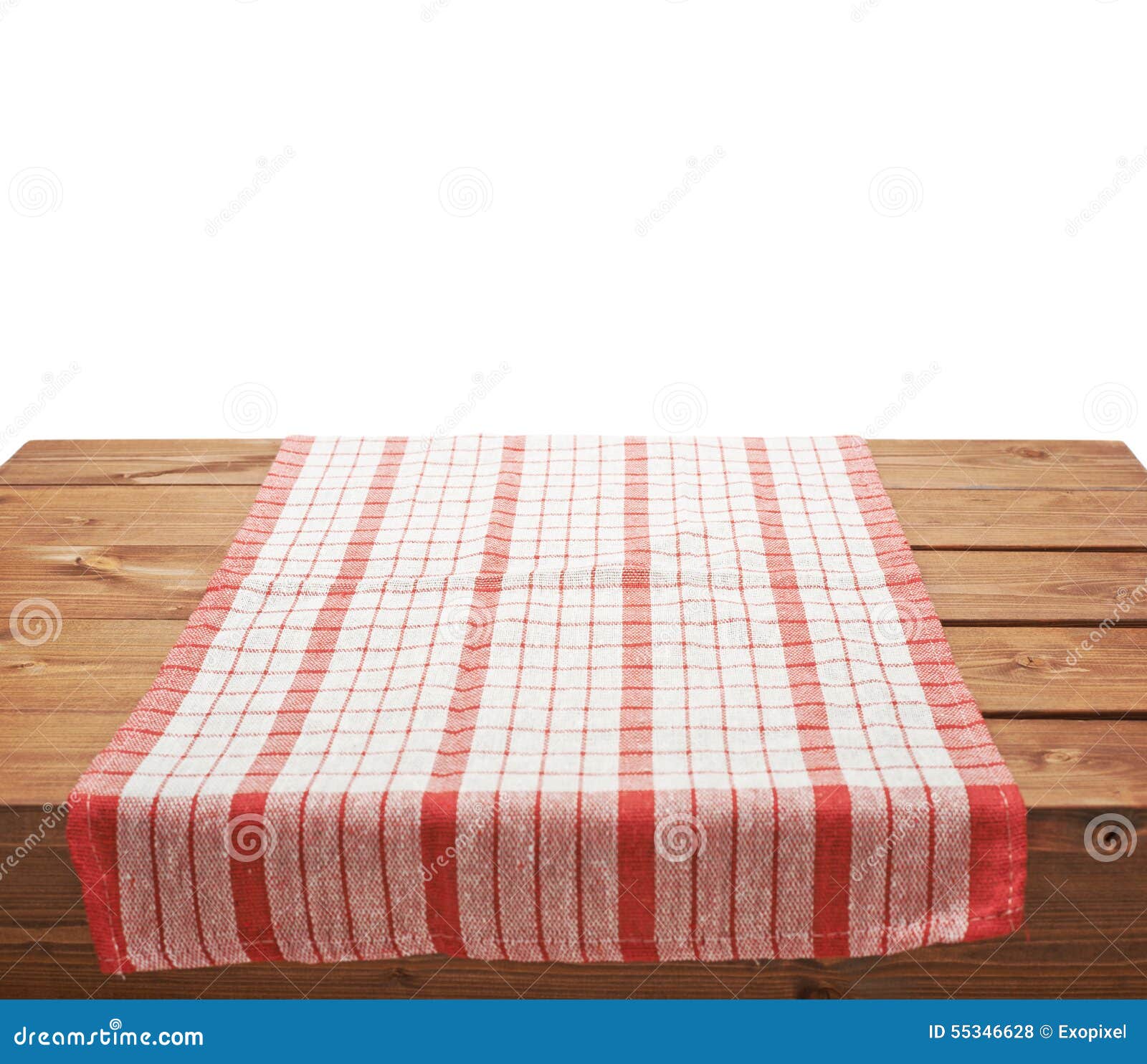Tablecloth or Towel Over the Wooden Table Stock Photo Image of cover