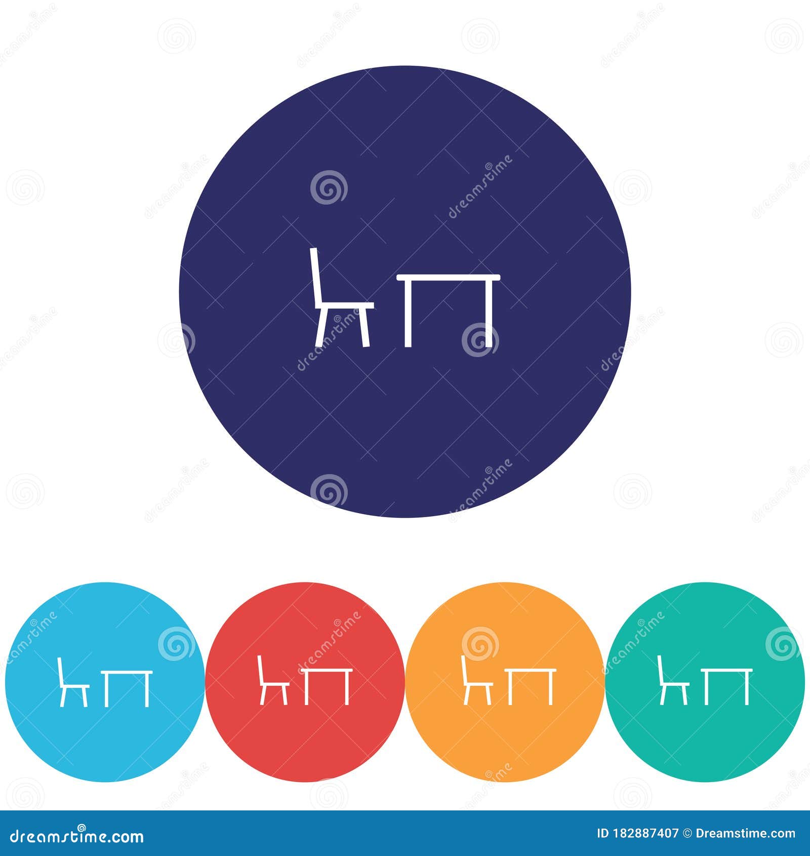 tableicon  icon , lorem ipsum flat 
