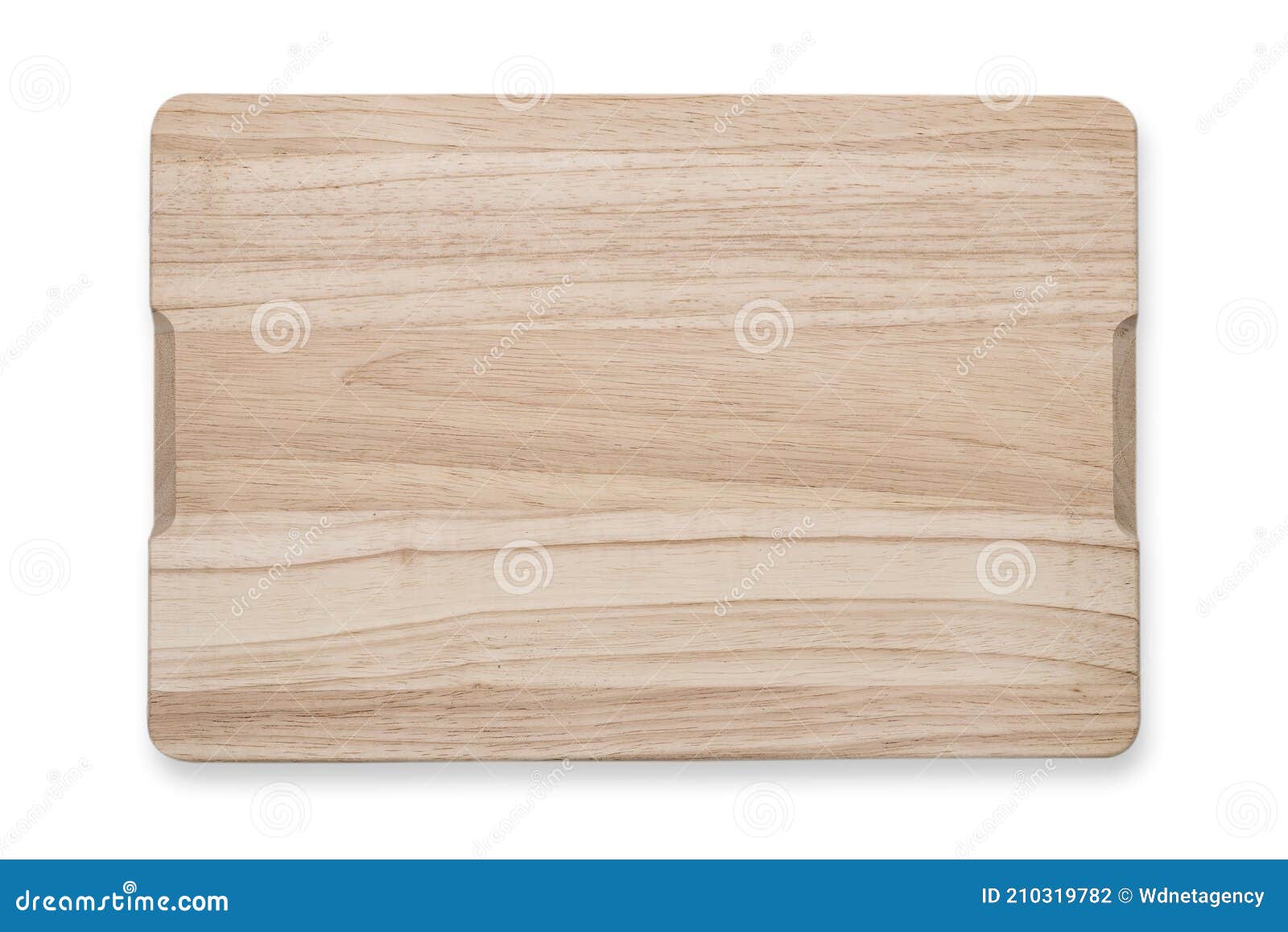 Tabla de cortar de madera sobre fondo transparente