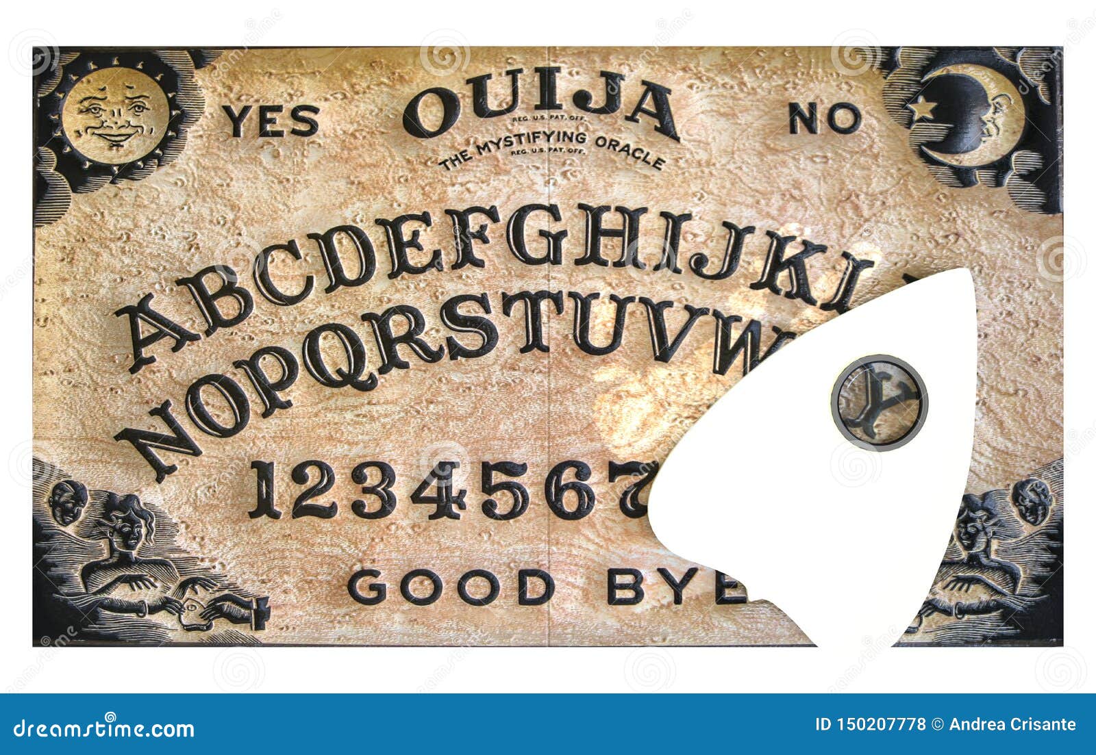 Tablero de Ouija en blanco stock de ilustración. Ilustración de esotérico -  150207778