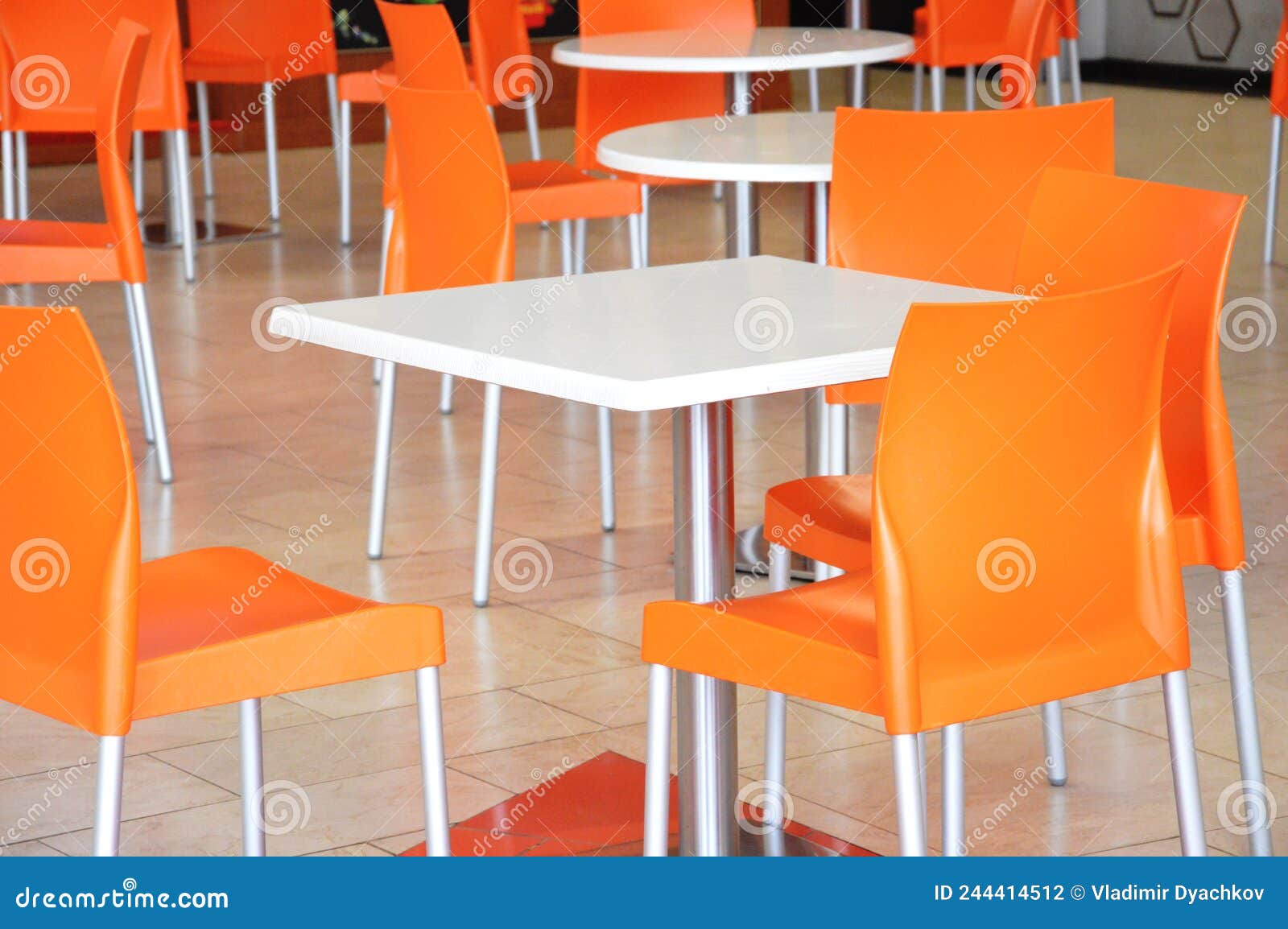 Tables and Chairs in a Cafe Stock Photo Image of interior, living 244414512